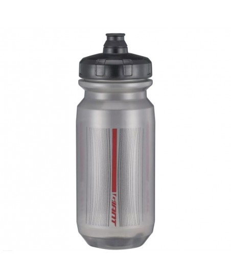 Giant Doublespring 600cc Water Bottle Transparent Black/Red